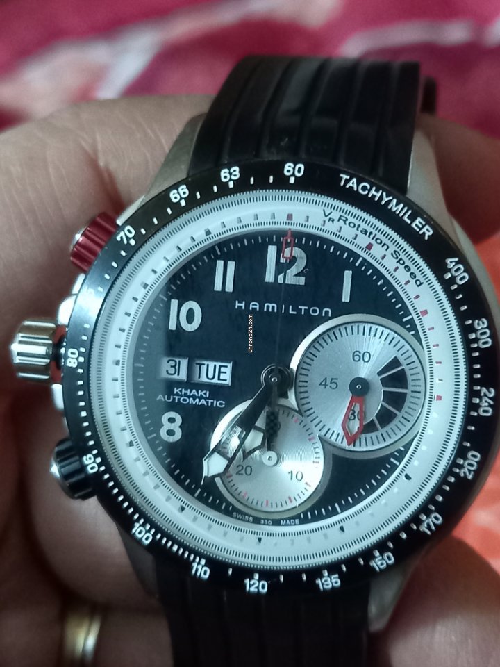 IMG_9081 Hamilton Khaki Pilot Day Date Mens watch Unisex Automatic Steel H717260 Replica 7