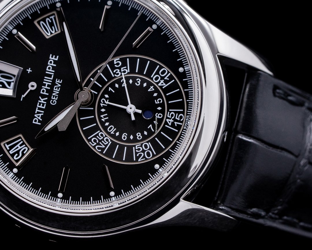 IMG_9081 Patek Philippe Annual Calendar Chronograph Mens watch Unisex Automatic Platinum 5960P-016 Replica 7