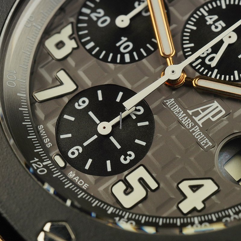 IMG_9081 Audemars Piguet Royal Oak Offshore Chronograph Mens watch Unisex Rose gold 25940OK.OO.D002CA.01 Replica 7