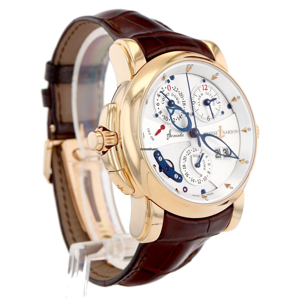 IMG_9081 Ulysse Nardin Sonata Mens watch Unisex Automatic Yellow gold NUMBER 676-88 212 Replica 7