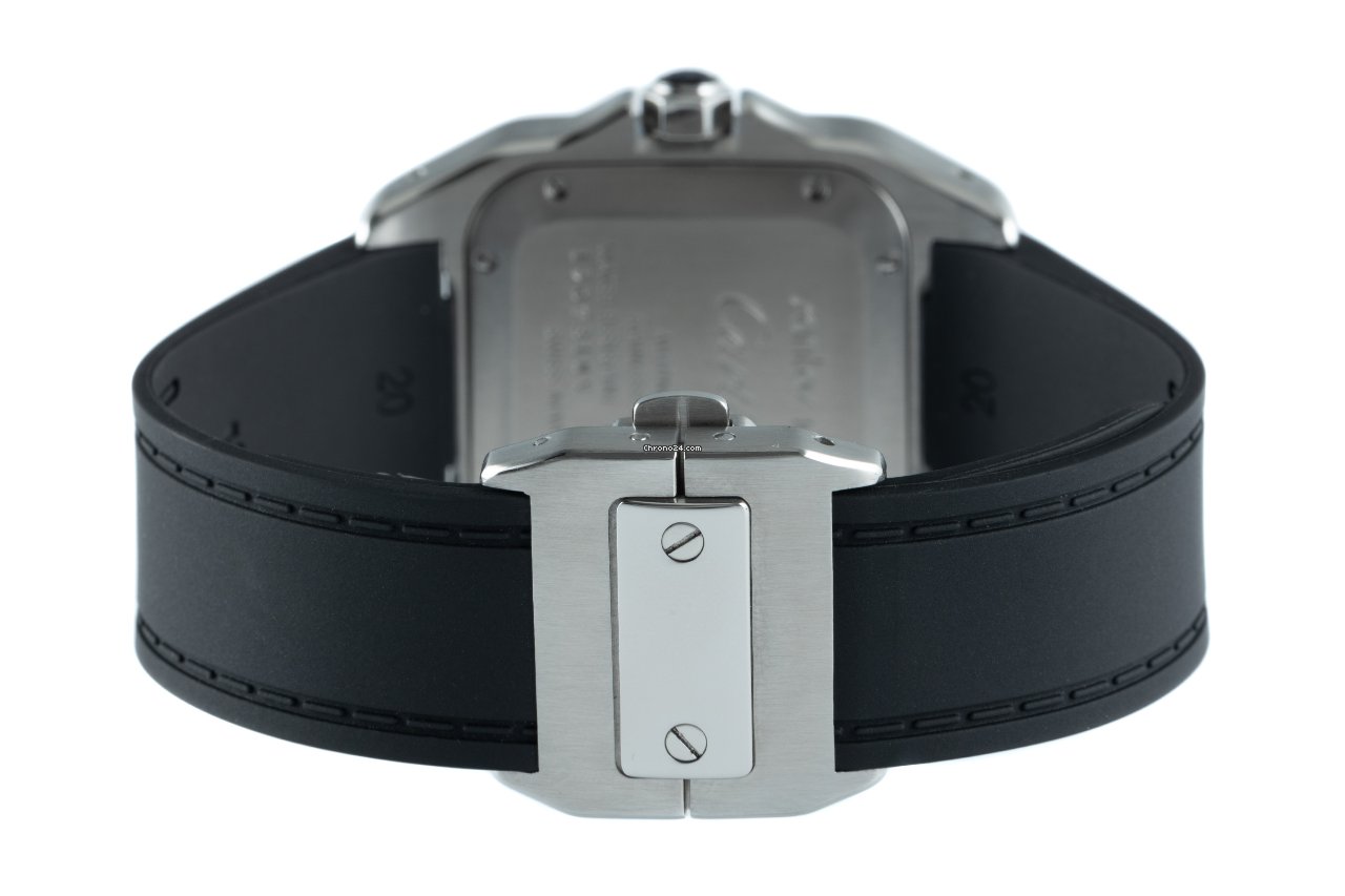IMG_9081 Cartier Santos 100 Mens watch Unisex Automatic Steel 2878 Replica 7