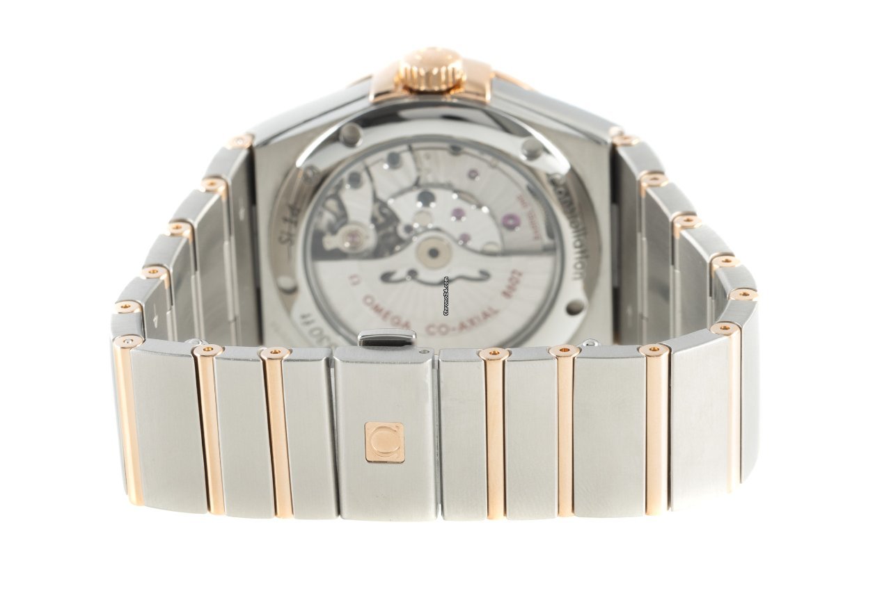 Omega Constellation Day-Date Mens watch Unisex Automatic Gold Steel 123.20.38.22.02.001 Replica 7