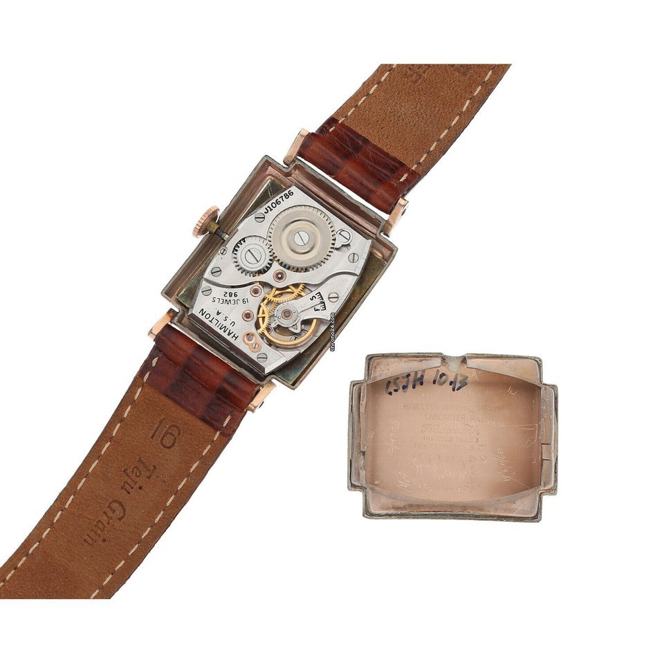 IMG_9081 Hamilton Mens watch Unisex Manual winding Rose gold 982 Replica 7