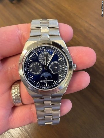 IMG_9081 Vacheron Constantin Overseas Mens watch Unisex Automatic White gold 4300V 120G-B945 Replica 7