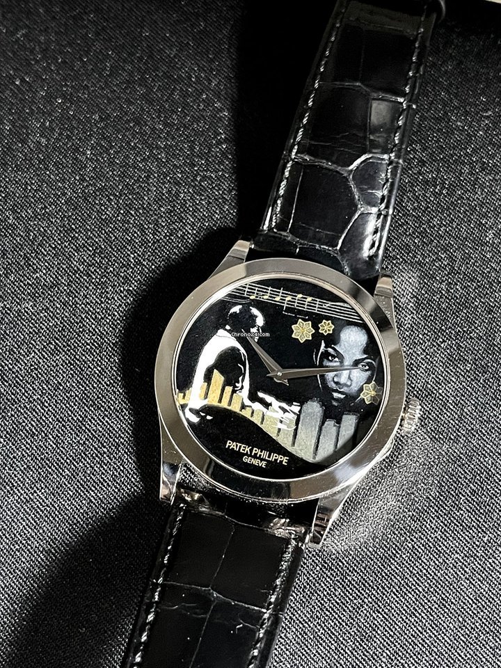 IMG_9081 Patek Philippe Calatrava Mens watch Unisex Automatic White gold 5089g-067 Replica 7