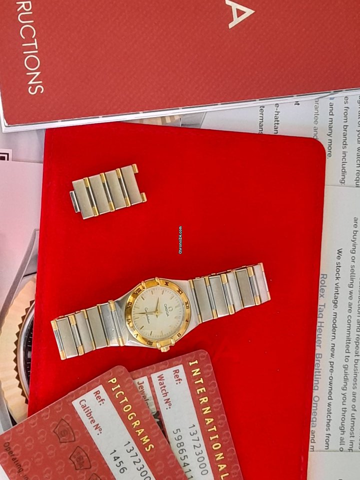 IMG_9081 Omega Constellation Womens watch Quartz Gold Steel 13723000 Replica 7