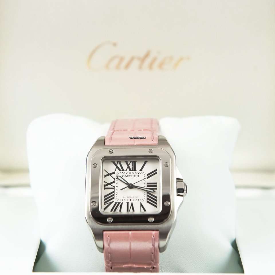IMG_9081 Cartier Santos 100 Womens watch Automatic Steel W20126X8 Replica 7