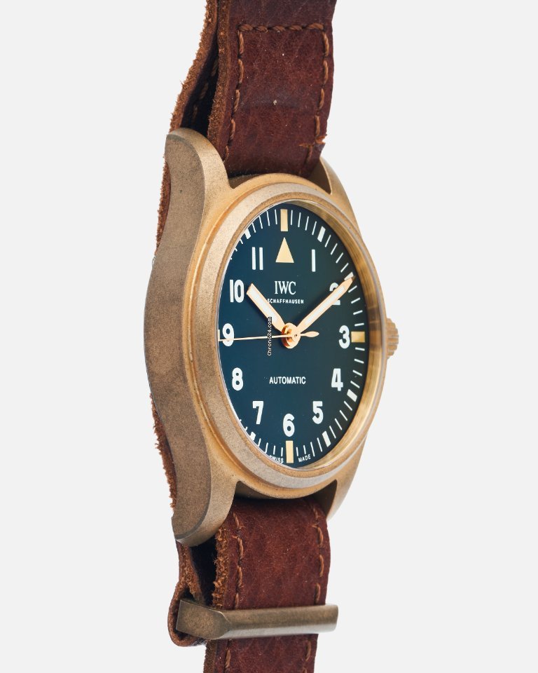 IMG_9081 IWC Pilots Watch Automatic 36 Mens watch Unisex Automatic Bronze IW324019 Replica 7