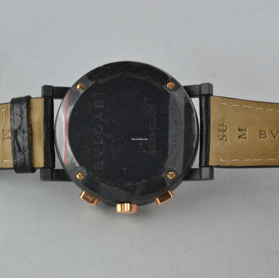 Bulgari Bulgari Mens watch Unisex Quartz Carbon BB 38 CL CH Replica 7
