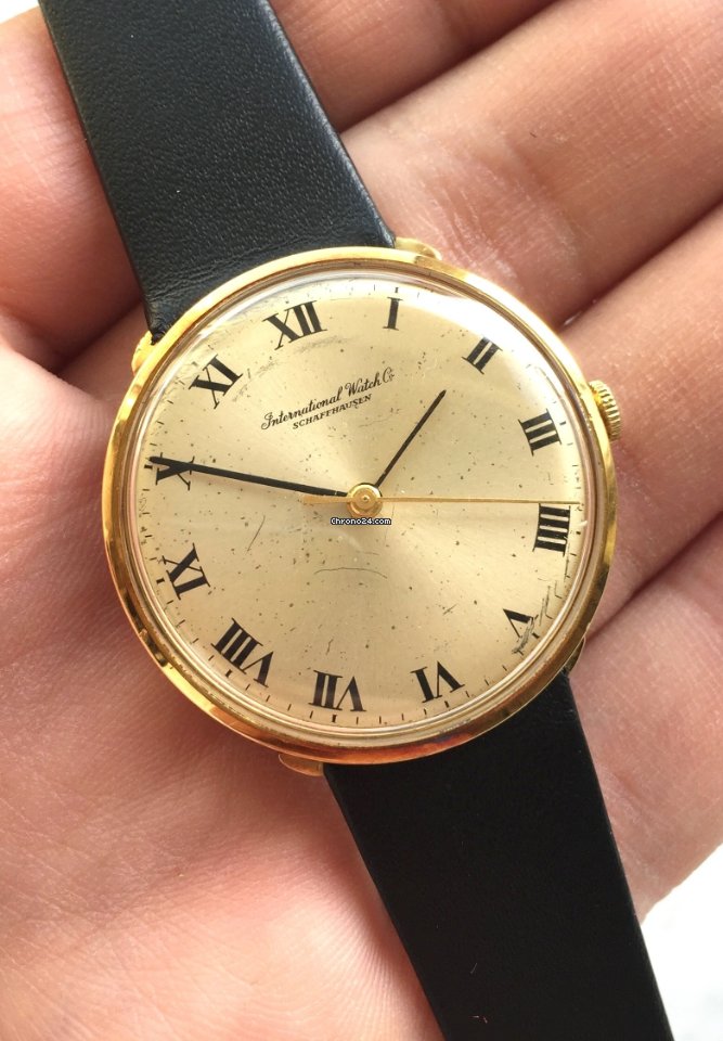IMG_9081 IWC Mens watch Unisex Manual winding Yellow gold 2401 Replica 7