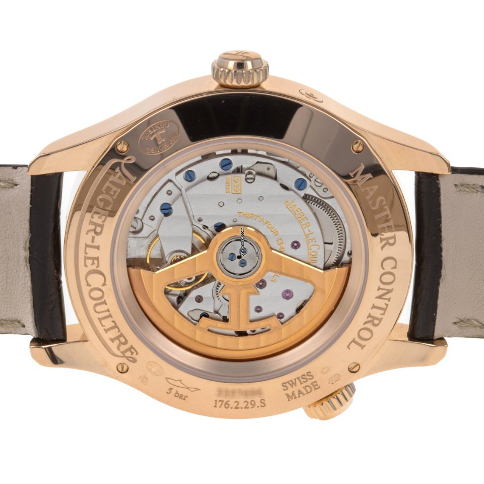 IMG_9081 Jaeger-LeCoultre Master Geographic Mens watch Unisex Automatic Rose gold Q1422521 176.2.29.5 Replica 7