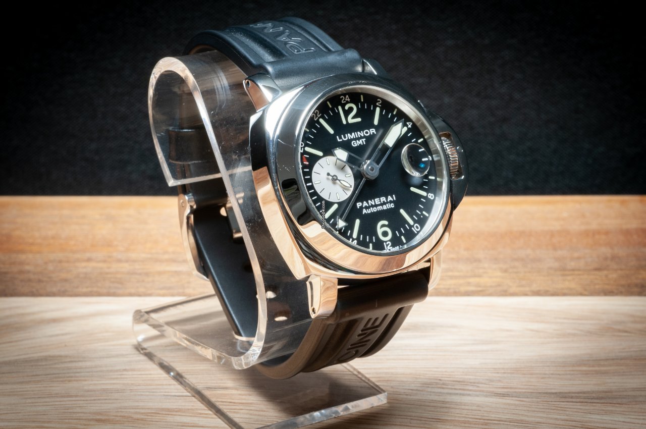 IMG_9081 Panerai Luminor GMT Automatic Mens watch Unisex Automatic Steel PAM 00088 Replica 7