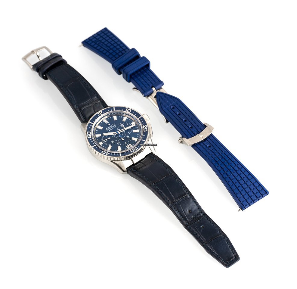 Zenith El Primero Stratos Flyback Mens watch Unisex Automatic Steel 03.2067.405 Replica 7