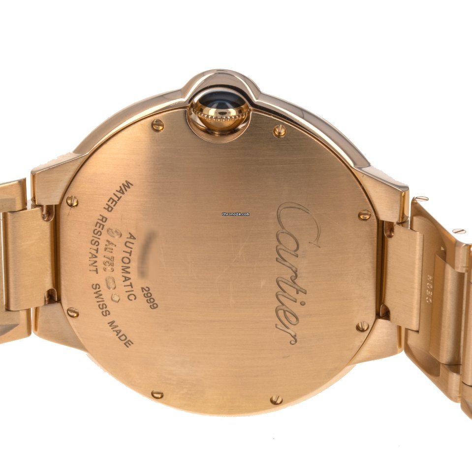 IMG_9081 Cartier Ballon Bleu 42mm Mens watch Unisex Automatic Rose gold W6920036 2999 Replica 7