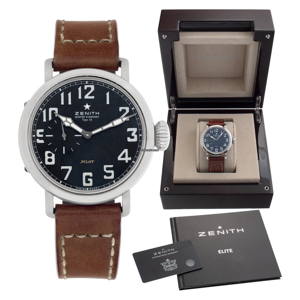 IMG_9081 Zenith Pilot Mens watch Unisex Automatic Steel 03.1930.681 21.C723 Replica 7