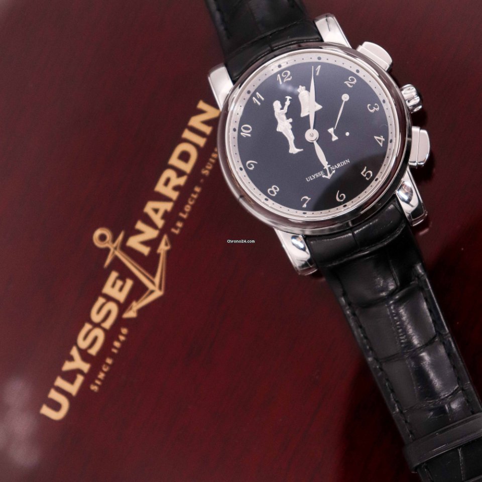 Ulysse Nardin Hourstriker Mens watch Unisex Manual winding Platinum 6109-103 E2 Replica 7