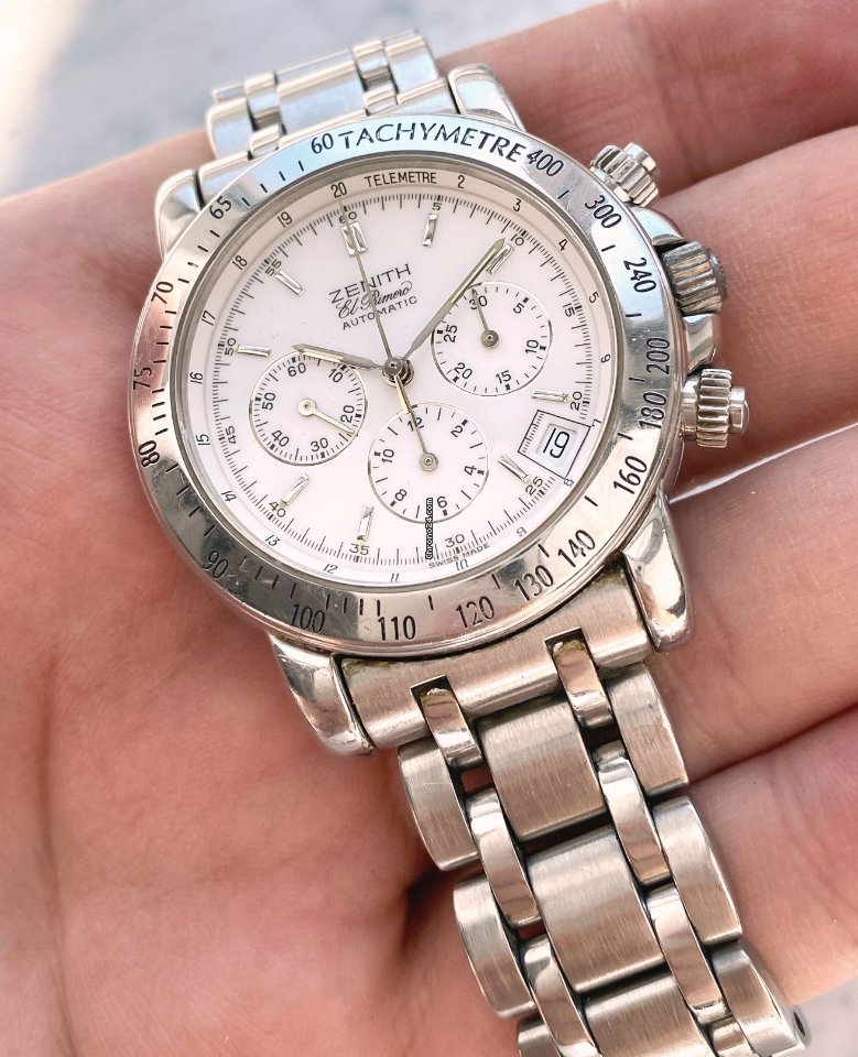 IMG_9081 Zenith El Primero Chronograph Mens watch Unisex Automatic Steel 01-0460-400 Replica 7