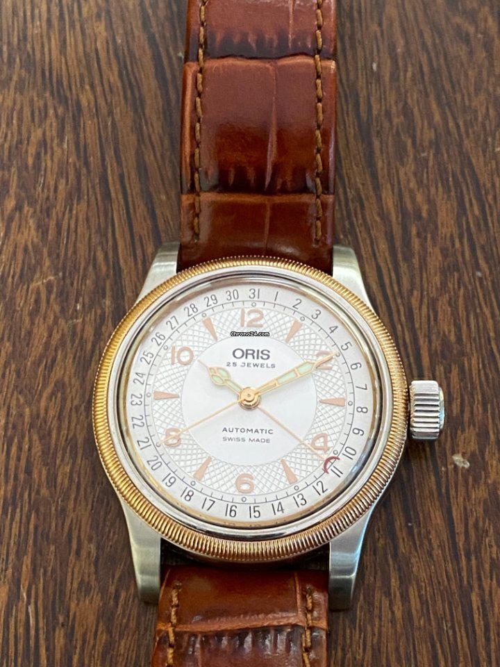IMG_9081 Oris Big Crown Pointer Date Mens watch Unisex Automatic Gold Steel 7543 Replica 7