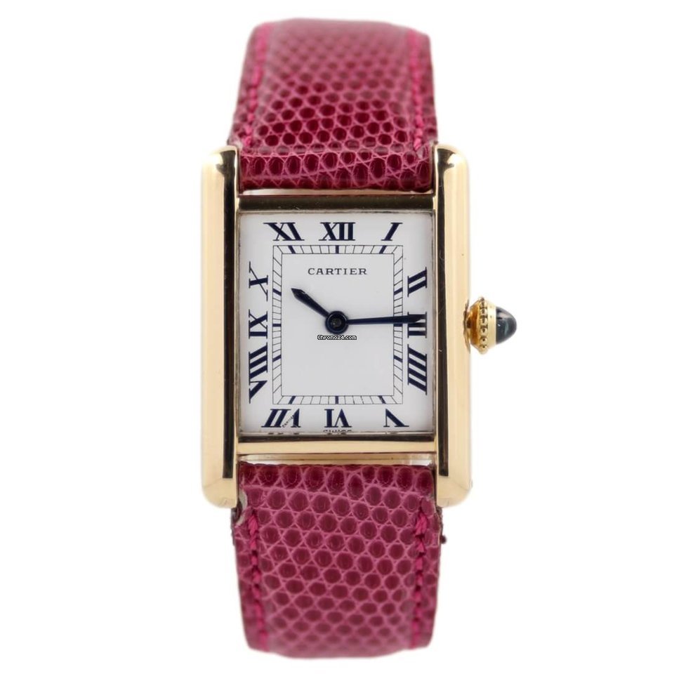 IMG_9081 Cartier Tank Louis Cartier Womens watch Manual winding Yellow gold 78087 Replica 7