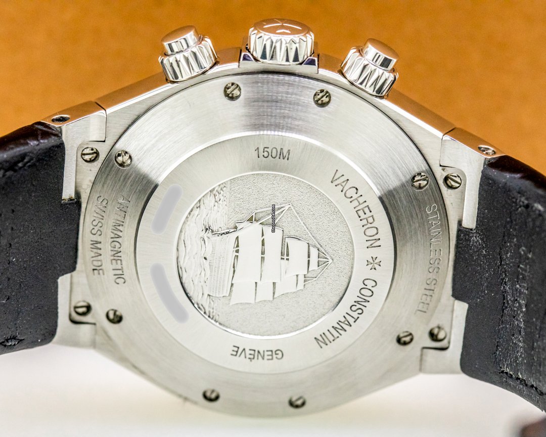 IMG_9081 Vacheron Constantin Overseas Chronograph Mens watch Unisex Automatic Steel 49150 000A-9017 Replica 7