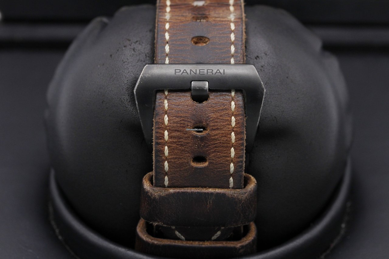 IMG_9081 Panerai Luminor 1950 3 Days GMT Automatic Ceramic PAM 441 Replica 7