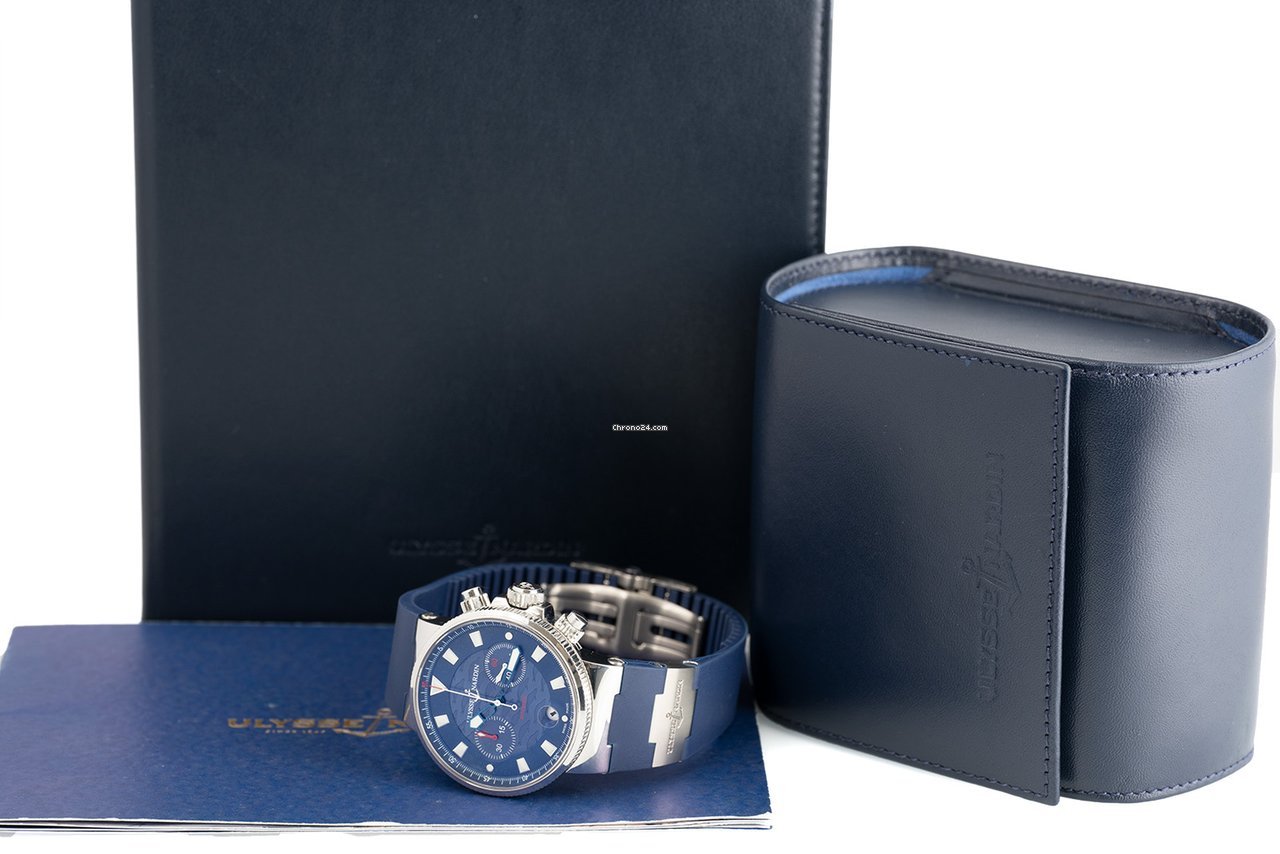 Ulysse Nardin Blue Seal Mens watch Unisex Automatic Steel 353-68LE-3 Replica 7