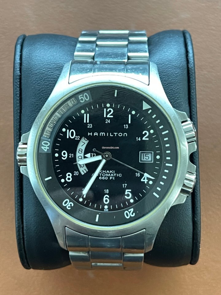 IMG_9081 Hamilton Khaki Navy Mens watch Unisex Automatic Steel H77615133 Replica 7