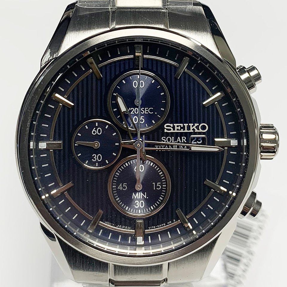 Seiko Mens watch Unisex Quartz Titanium SSC365P1 Replica 7