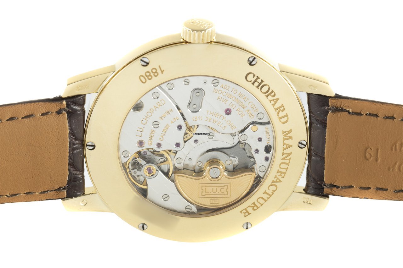 IMG_9081 Chopard L.U.C Mens watch Unisex Automatic Yellow gold 16 1880 Replica 7