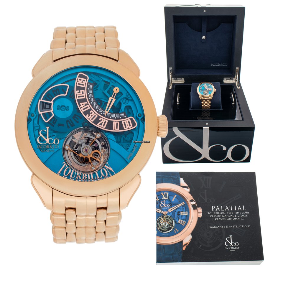 IMG_9081 Jacob & Co. Mens watch Unisex Manual winding Rose gold 150.510.4 Replica 7