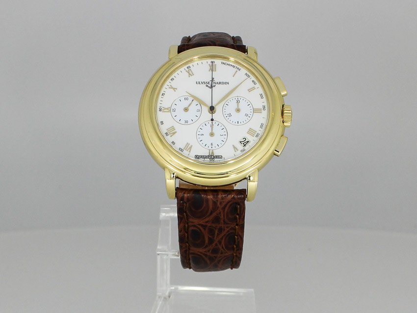 IMG_9081 Ulysse Nardin Mens watch Unisex Automatic Yellow gold 421-22 Replica 7