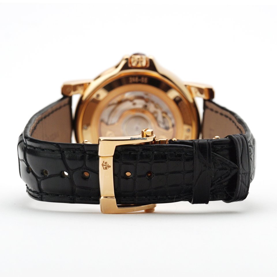 IMG_9081 Ulysse Nardin Dual Time Mens watch Unisex Automatic Rose gold 246-55 32 Replica 7