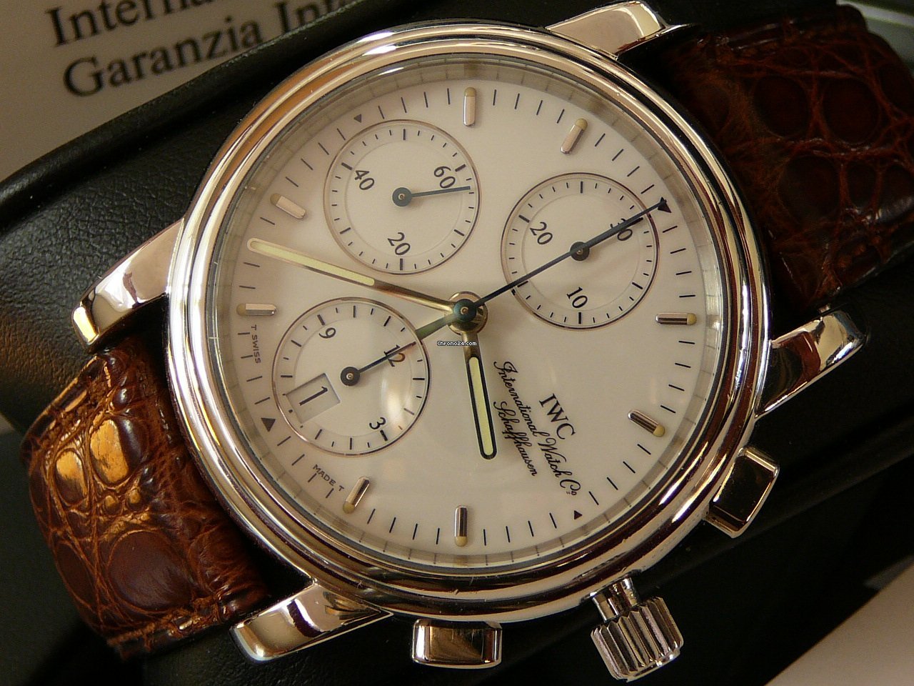 IMG_9081 IWC Mens watch Unisex Automatic Platinum 3703-003 Replica 7