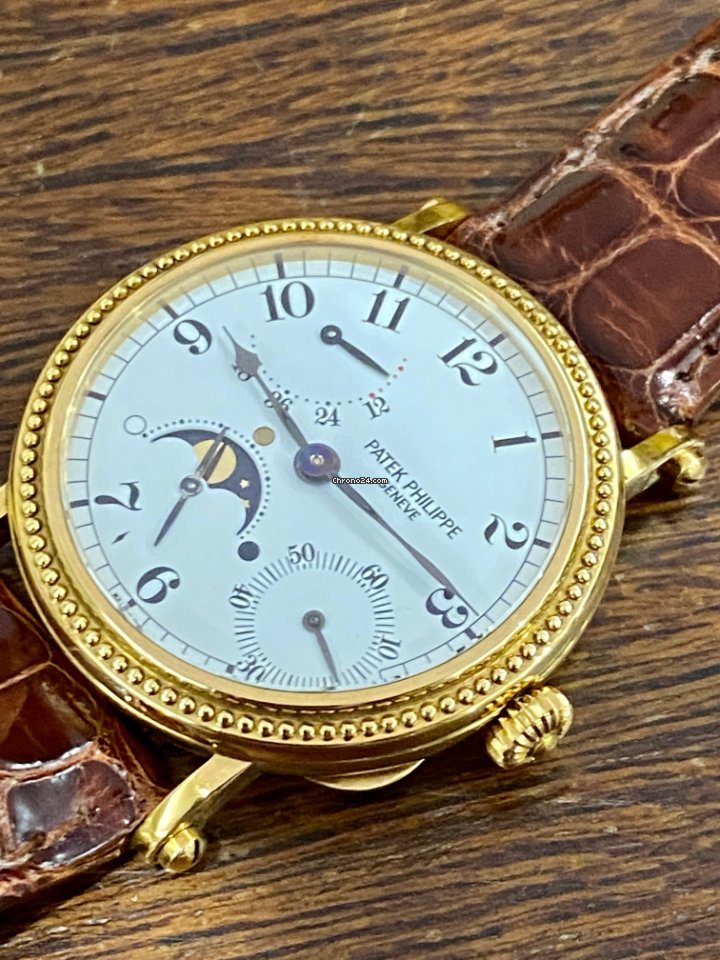 IMG_9081 Patek Philippe Mens watch Unisex Automatic Yellow gold 5015 J Replica 7