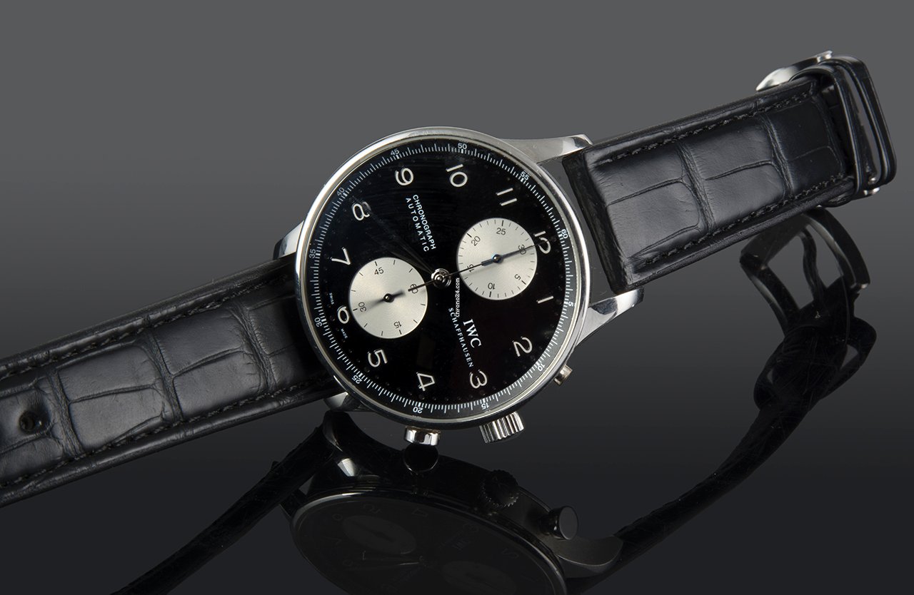 IMG_9081 IWC Portuguese Chronograph Mens watch Unisex Automatic Steel 371438 Replica 7