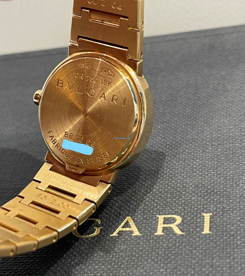 IMG_9081 Bulgari Bulgari Womens watch Quartz Yellow gold BB 26 GG Replica 7