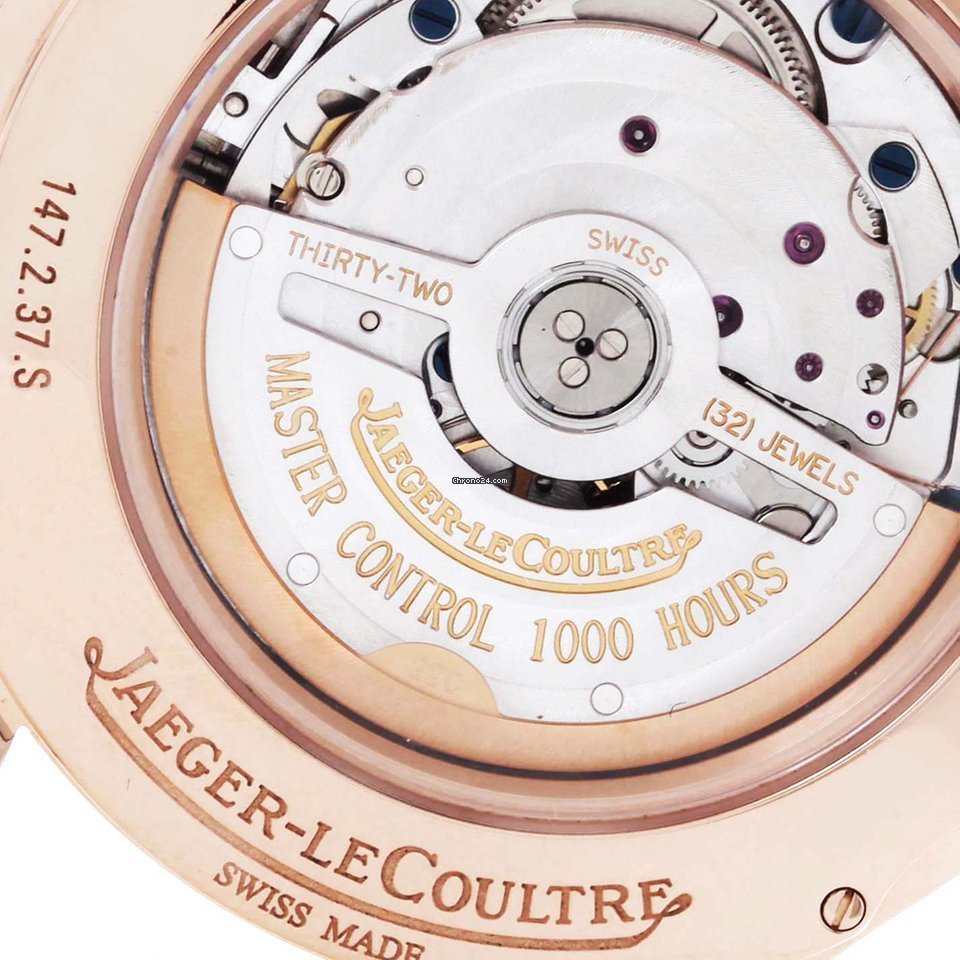 IMG_9081 Jaeger-LeCoultre Master Control Date Mens watch Unisex Automatic Rose gold 147.2.37.S Replica 7
