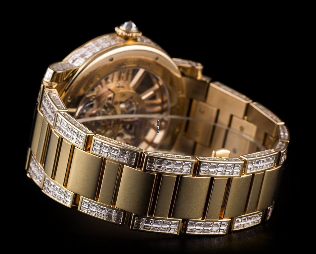 IMG_9081 Cartier Rotonde de Cartier Mens watch Unisex Manual winding Rose gold CRHPI00507 Replica 7
