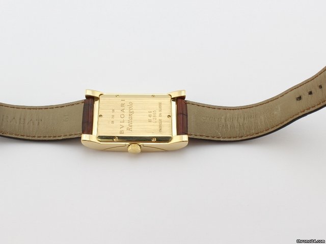 Bulgari Rettangolo Mens watch Unisex Automatic Yellow gold L2865 Replica 7