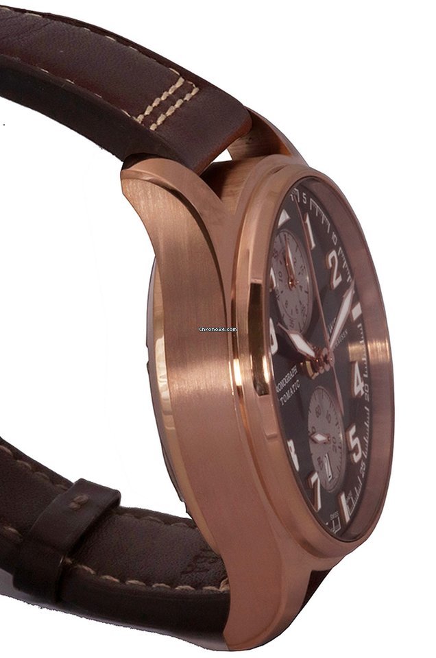 IWC Pilot Chronograph Mens watch Unisex Automatic Rose gold IW387805 Replica 7