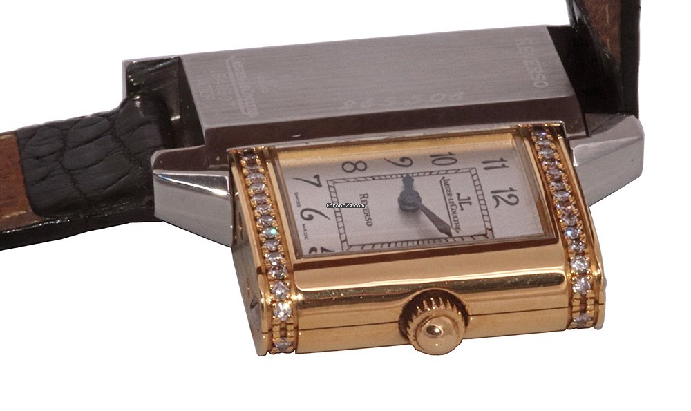 IMG_9081 Jaeger-LeCoultre Reverso Womens watch Quartz Gold Steel 365.5.08 Replica 7