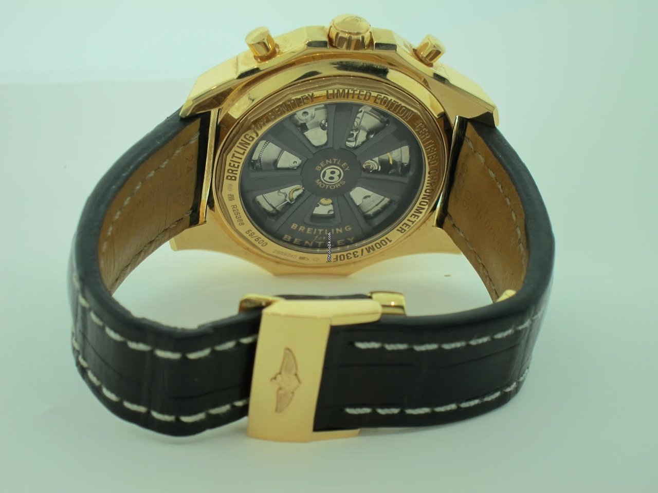 IMG_9081 Breitling Bentley Barnato Mens watch Unisex Automatic Rose gold R25366 Replica 7