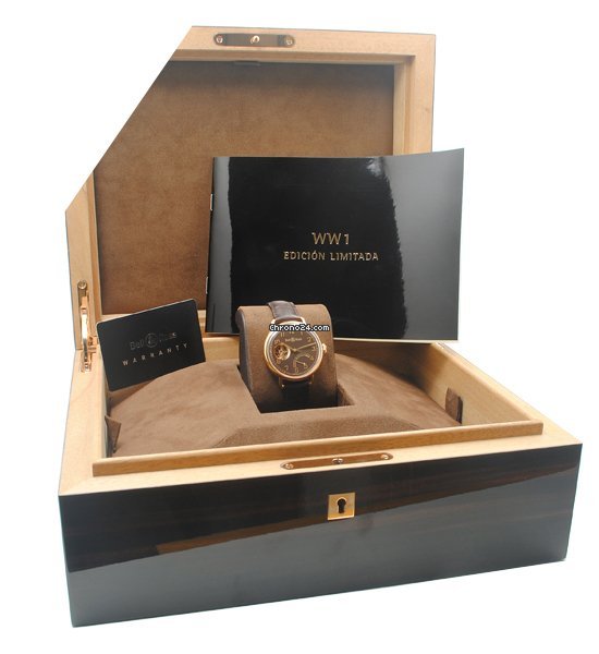 IMG_9081 Bell & Ross Vintage Mens watch Unisex Manual winding Rose gold BRWW1-GRM-RG Replica 7