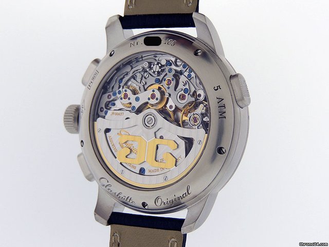 IMG_9081 Glashutte Original PanoMaticChrono XL Mens watch Unisex Automatic Platinum 95-01-05-15-04 Replica 7