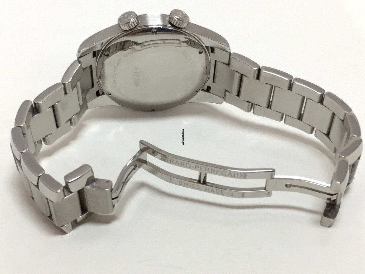 IMG_9081 Girard Perregaux Traveller Mens watch Unisex Automatic Steel 4935 Replica 7