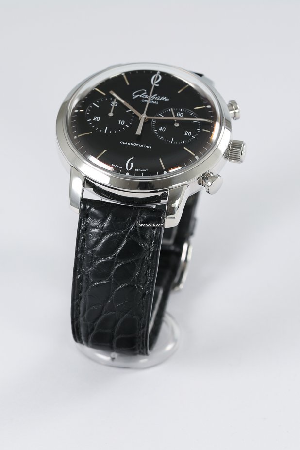 IMG_9081 Glashutte Original Sixties Chronograph Mens watch Unisex Automatic Steel 393.402.22.04. Replica 7