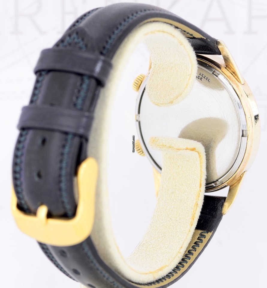Jaeger-LeCoultre Mens watch Unisex Manual winding Gold Steel Memovox Vintage Replica 7