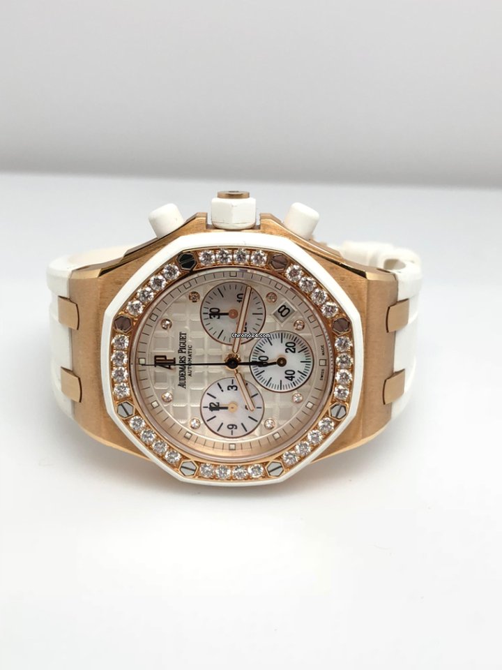 IMG_9081 Audemars Piguet Royal Oak Offshore Lady Womens watch Automatic Rose gold 26048OK.ZZ.D010CA.01 Replica 7