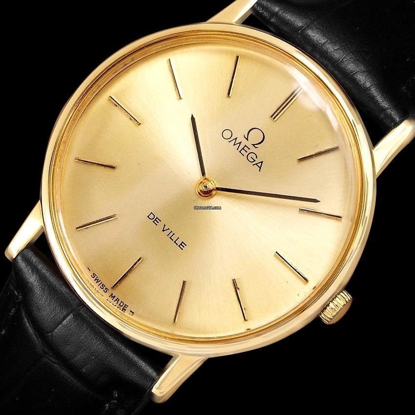 Omega De Ville Mens watch Unisex Manual winding Gold Steel 6332 Replica 7