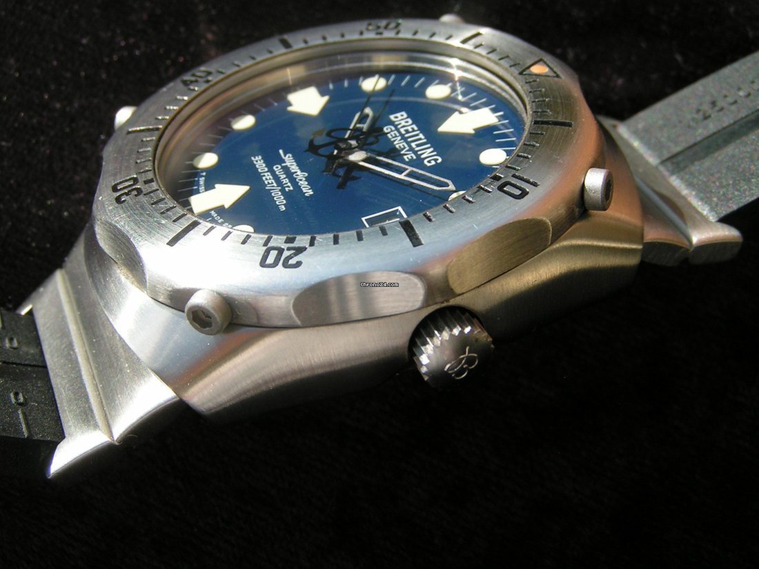 IMG_9081 Breitling Superocean Mens watch Unisex Quartz Steel 81190 Replica 7